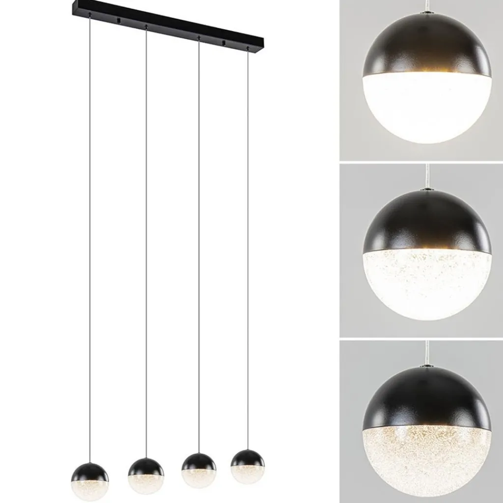 Straluma Moderne 4-lichts hanglamp met LED 3-standen dimbaar> Hanglampen|Eettafellampen