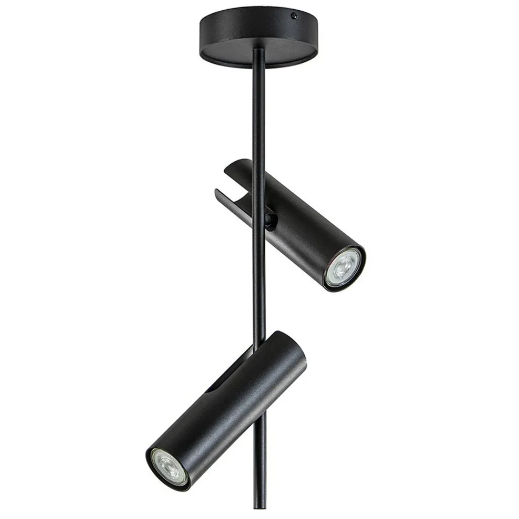 Straluma Moderne 2-lichts opbouwspot zwart verstelbaar> Opbouwspots|Keukenverlichting