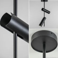 Straluma Moderne 2-lichts opbouwspot zwart verstelbaar><noscript><img width=