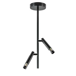 Straluma Moderne 2-lichts opbouwspot zwart G9> Opbouwspots|Halverlichting