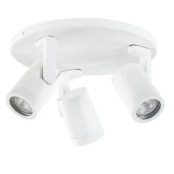 Straluma Moderne 3-lichts plafondspot wit metaal> Opbouwspots|Keukenverlichting