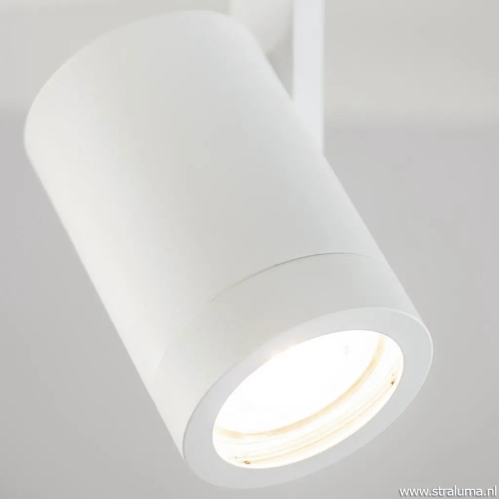 Straluma Moderne 3-lichts plafondspot wit metaal> Opbouwspots|Keukenverlichting