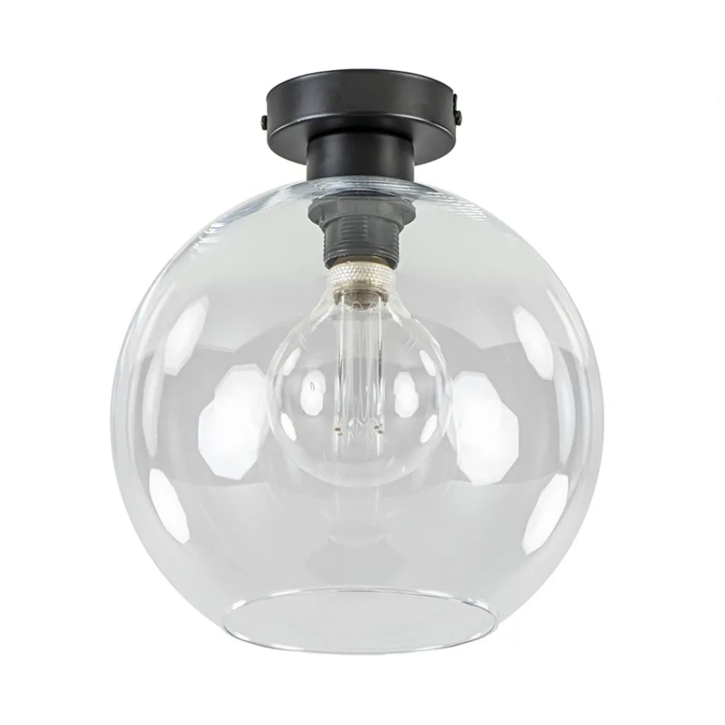Straluma Moderne plafondlamp globe helder glas> Woonkamerlampen|Slaapkamerlampen