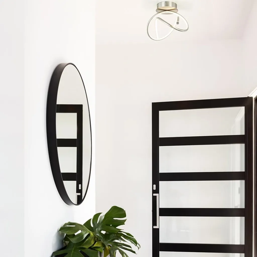 Straluma Moderne plafondlamp nikkel inclusief 3-standen dimbaar LED> Plafondlampen|LED Plafondlampen