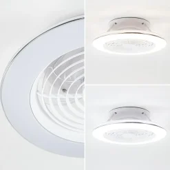 Straluma Moderne plafondventilator inclusief dimbaar LED klein></noscript> Plafondlampen|Plafondventilatoren met lamp