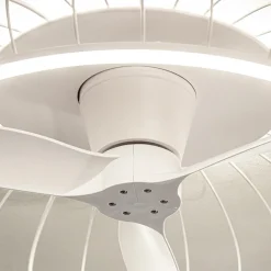 Straluma Moderne plafondventilator wit inclusief LED verlichting> Plafondlampen|Plafondventilatoren met lamp