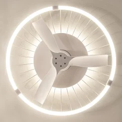 Straluma Moderne plafondventilator wit inclusief LED verlichting></noscript> Plafondlampen|Plafondventilatoren met lamp