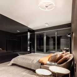 Straluma Moderne plafondventilator wit inclusief LED en remote><noscript><img width=