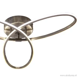Straluma Moderne plafonnière nikkel met LED><noscript><img width=