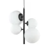 Straluma Moderne retro hanglamp zwart met witte bollen> Halverlichting|Eetkamerverlichting