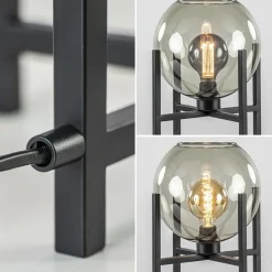 Straluma Moderne tafellamp frame met smoke glazen bol></noscript> Tafellampen|Luxe Verlichting