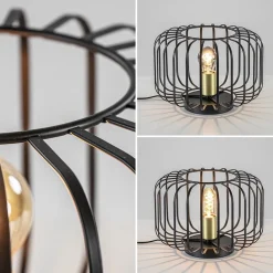 Straluma Moderne tafellamp zwart met brons><noscript><img width=