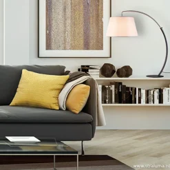 Straluma Moderne tafellamp zwart nikkel incl. kap></noscript> Slaapkamerlampen|Tafellampen