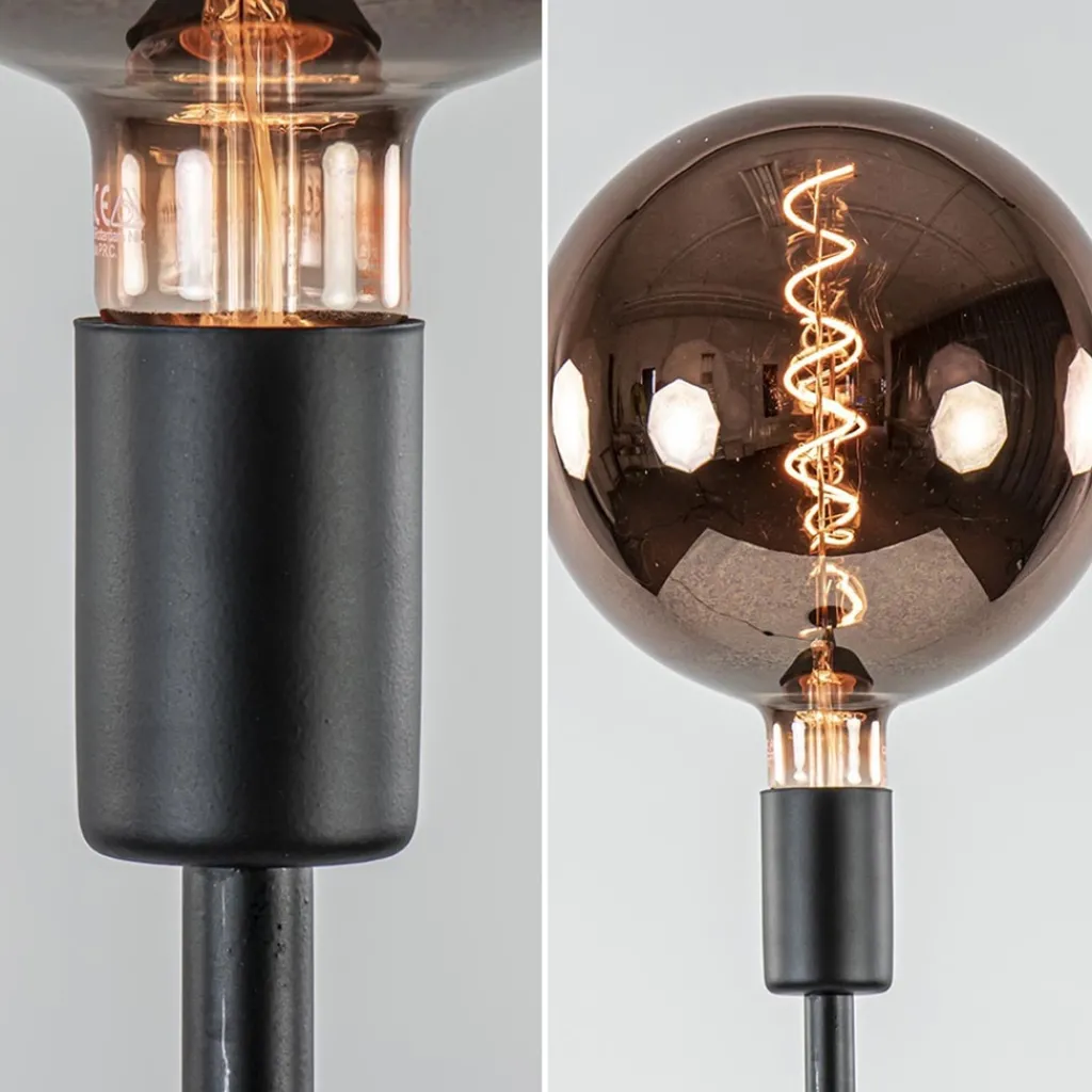 Straluma Moderne vloerlamp mat zwart exclusief lichtbron> Vloerlampen|Landelijke Verlichting