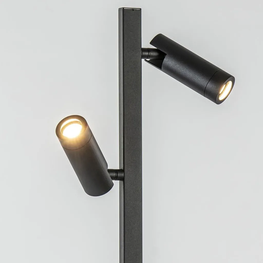 Straluma Moderne vloerlamp met verstelbare spots zwart/goud> Vloerlampen|Scandinavische Verlichting