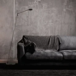 Straluma Moderne vloerlamp/leeslamp zwart LED dim-to-warm><noscript><img width=