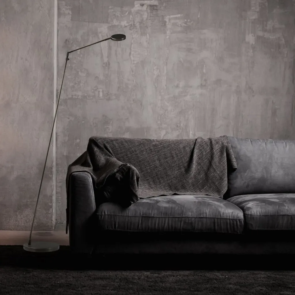 Straluma Moderne vloerlamp/leeslamp zwart LED dim-to-warm> Vloerlampen|Leeslampen