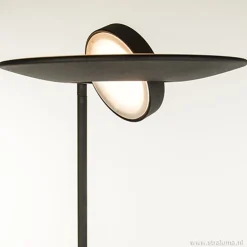 Straluma Moderne vloerlamp-uplighter LED zwart></noscript> Vloerlampen|Leeslampen