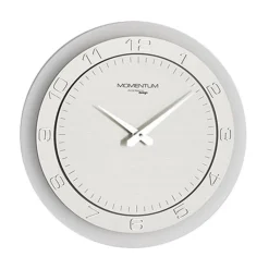 Straluma Moderne wandklok rond RVS keuken/kantoor> Moderne Verlichting