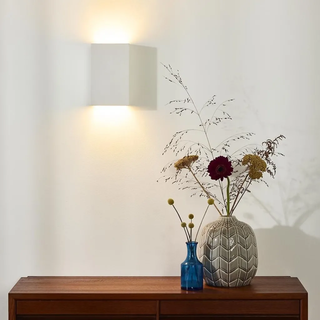 Straluma Moderne wandlamp hoogwaardig gips rechthoek> Woonkamerlampen|Slaapkamerlampen