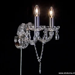 Straluma Mooie wandlamp Maria Theresa 2-lichts> Bedlampjes|Woonkamerlampen