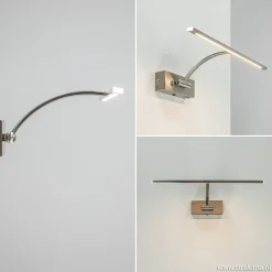 Straluma Nikkel LED wandlamp voor boven schilderij> Wandlampen|Keukenverlichting