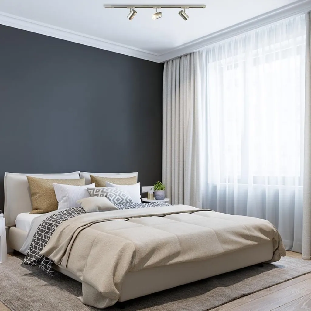 Straluma Nikkel railsysteem met spots 1-fase> Opbouwspots|Woonkamerlampen