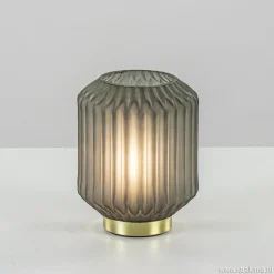 Straluma Olijf groene tafellamp Ivot op batterij> Tafellampen|Light and Living