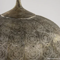 Straluma Oosterse hanglamp Emine bruin/goud metaal></noscript> Eettafellampen|Light and Living