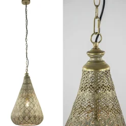 Straluma Oosterse hanglamp kegel goud groot> Hanglampen|Pendel Lampen