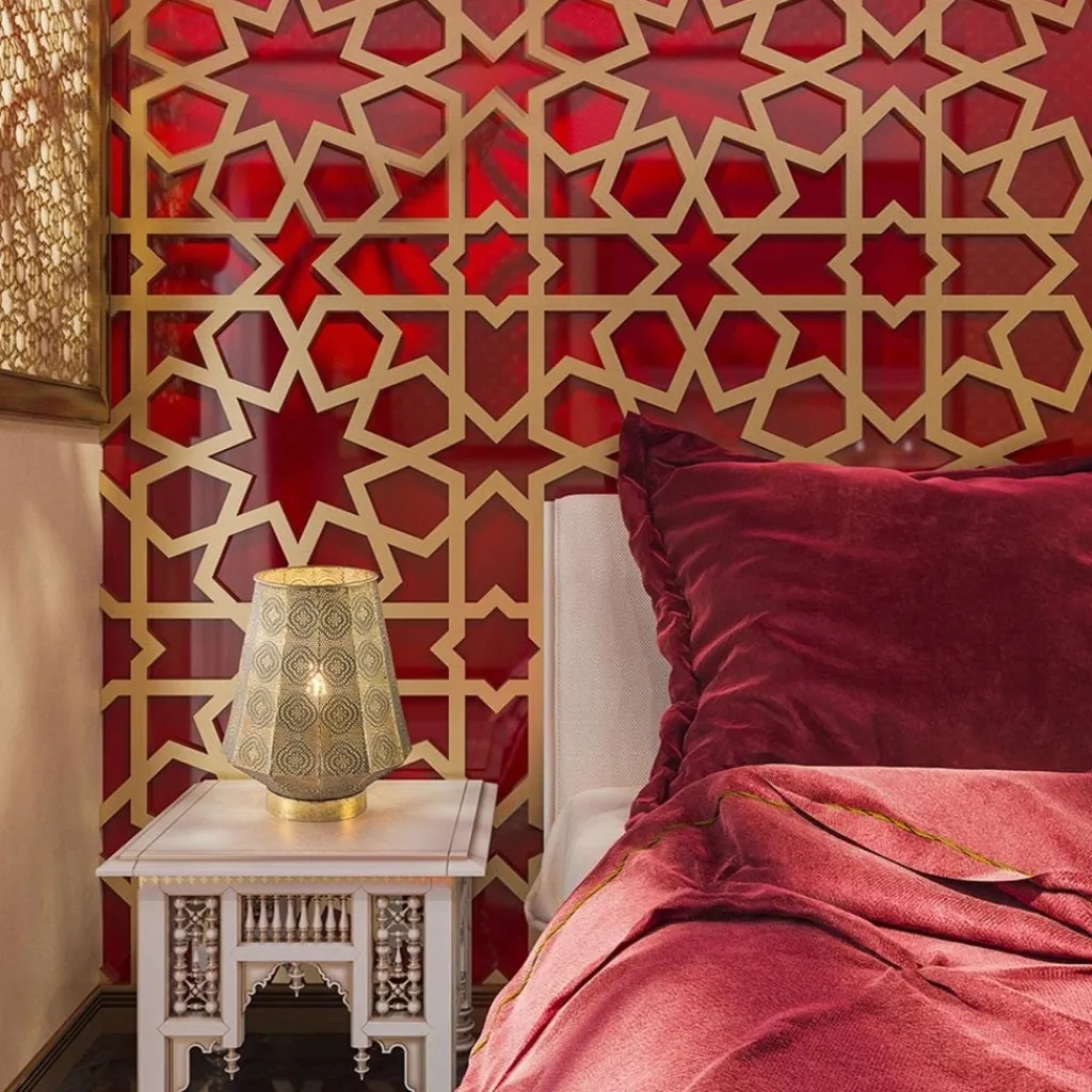 Straluma Oosterse tafellamp lantaarn metaal goud> Woonkamerlampen|Slaapkamerlampen