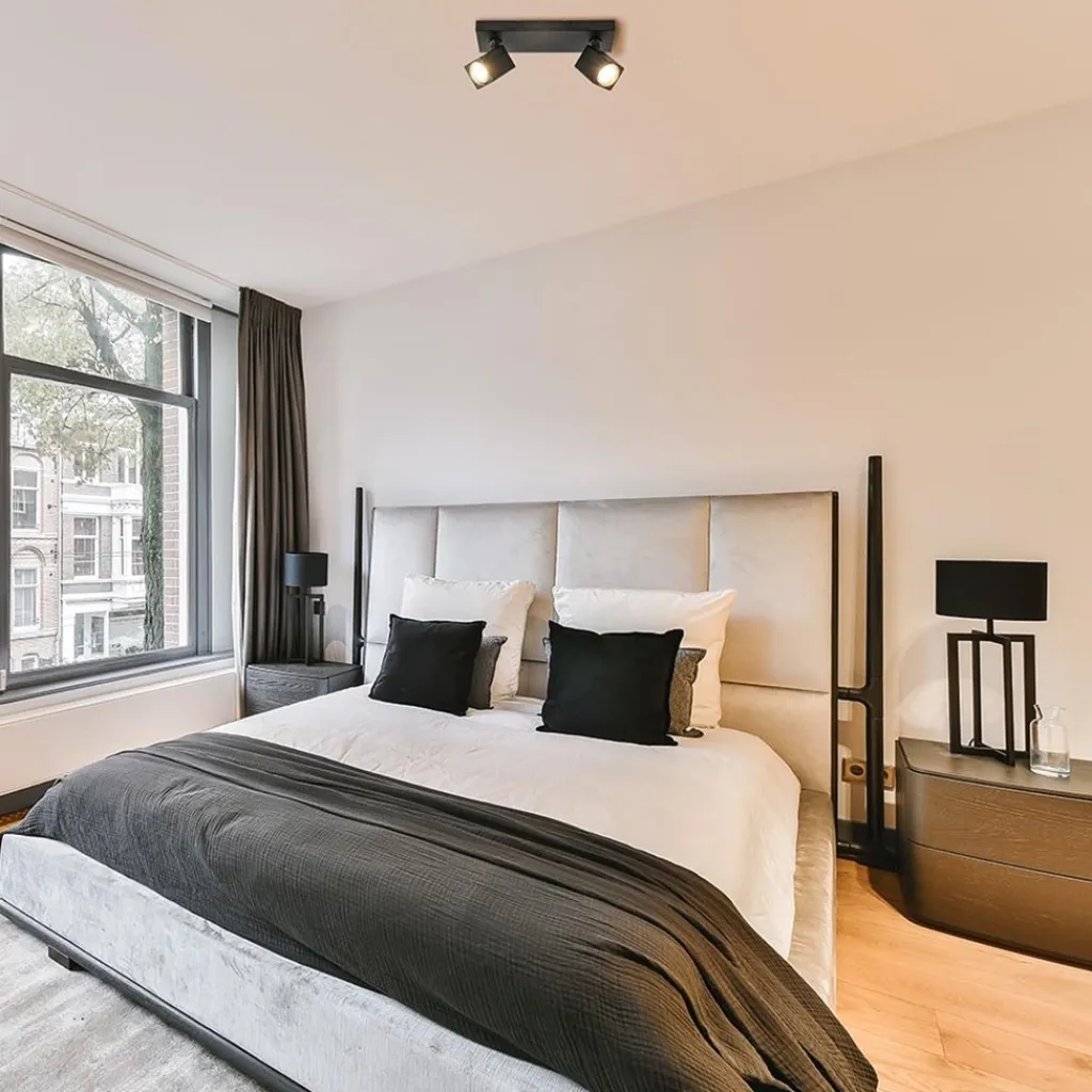 Straluma Opbouwspot 2-lichts balk zwart> Opbouwspots|Woonkamerlampen