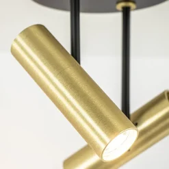 Straluma Opbouwspot 2-lichts rond zwart/brass verstelbaar><noscript><img width=