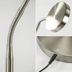 Straluma Oplaadbare LED leeslamp nikkel dimbaar><noscript><img width=