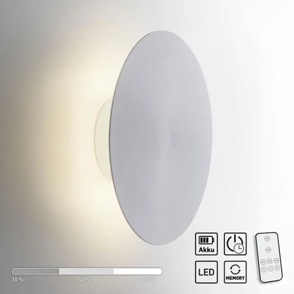 Straluma Oplaadbare LED wandlamp op accu aluminium> Wandlampen|LED Wandlampen