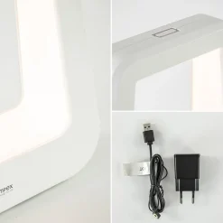 Straluma Oplaadbare tafellamp op accu wit dimbaar IP65></noscript> Tafellampen|Buitenlampen