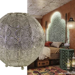 Straluma Oriental tafellamp bol oud zilver><noscript><img width=