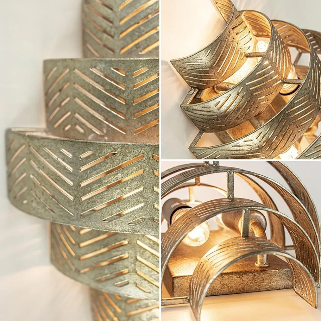 Straluma Oud zilveren wandlamp metaal excl snoer> Wandlampen|Decoratieve Verlichting