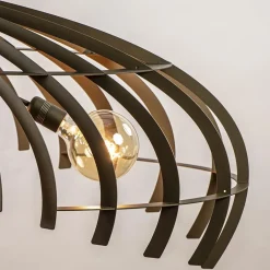 Straluma Ovale design hanglamp metaal platinum><noscript><img width=