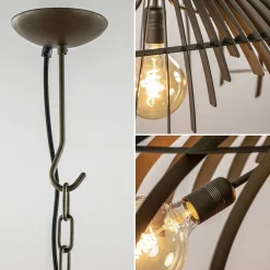 Straluma Ovale design hanglamp metaal platinum><noscript><img width=