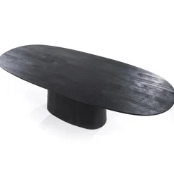 Straluma Ovale eettafel Aron 300x110 cm zwart mangohout><noscript><img width=