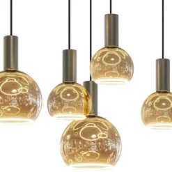 Straluma Ovale hanglamp platinum exclusief E27 lichtbronnen><noscript><img width=