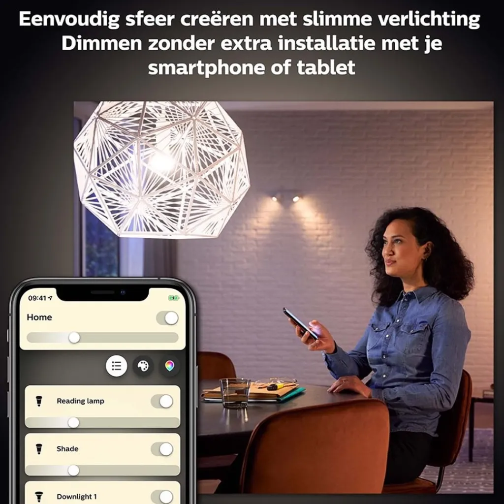 Straluma Philips Hue 5.5w e14 2700k BT> Smart lampen|Philips Hue