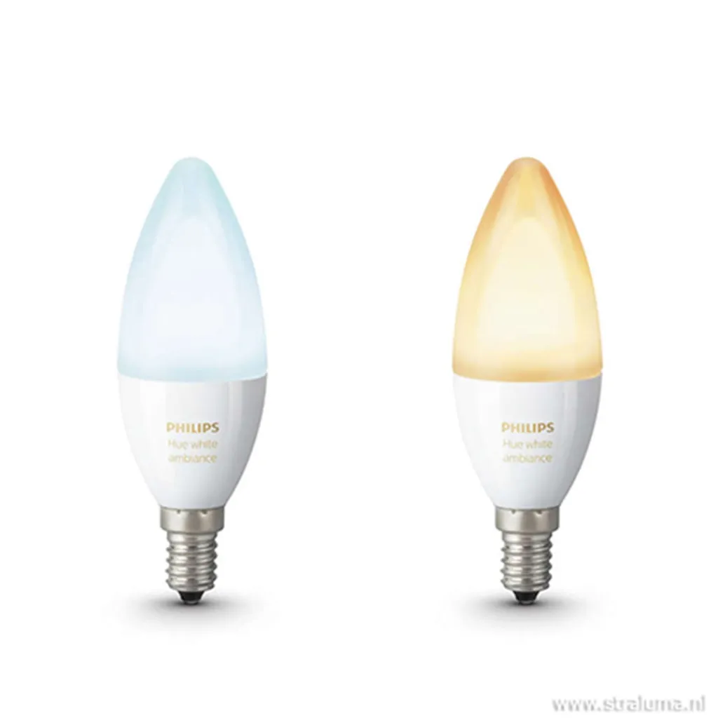 Straluma Philips Hue 4w e14 kaars 2-pack white ambiance> Smart lampen|Philips Hue