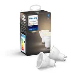 Straluma Philips Hue 5.2w gu10 2-pack 2700k BT> Smart lampen|Philips Hue