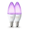 Straluma Philips Hue white and color ambiance E14 lamp 2-pack> Smart lampen|Philips Hue