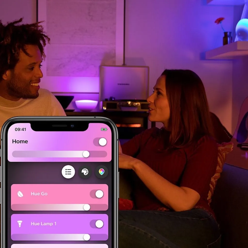 Straluma Philips Hue white and color ambiance go portable light met Bluetooth> Philips Hue