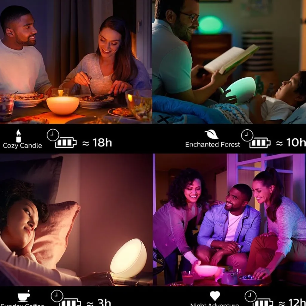 Straluma Philips Hue white and color ambiance go portable light met Bluetooth> Philips Hue