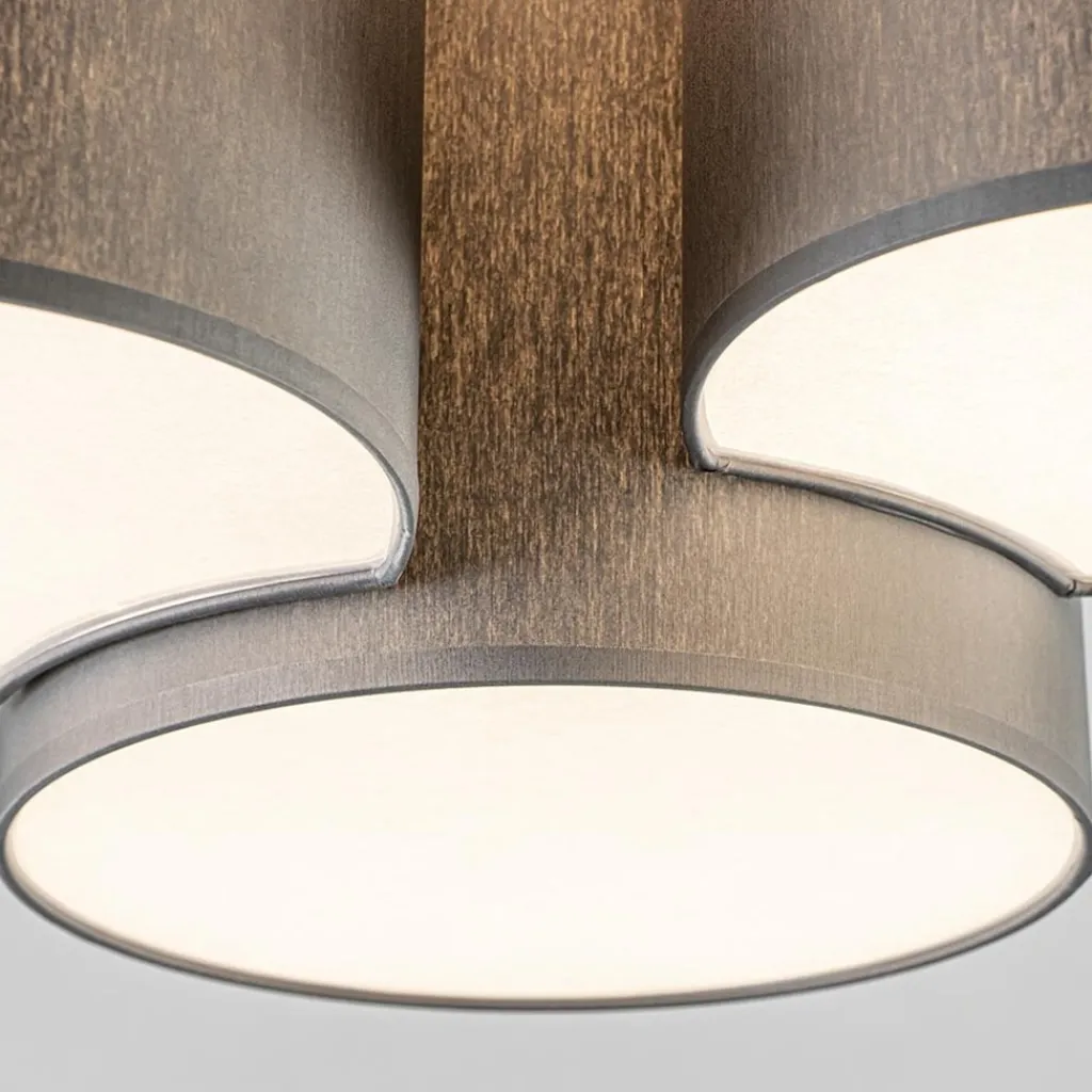 Straluma Plafondlamp 3 kappen grijs> Keukenverlichting|Plafondlampen