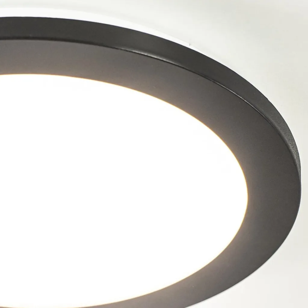 Straluma Plafondlamp Anne 26cm zwart 3-switchdim> Plafondlampen|Plafonnières